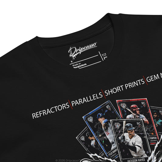 RIP! Sports Card Collector Graphic Tee Front Print