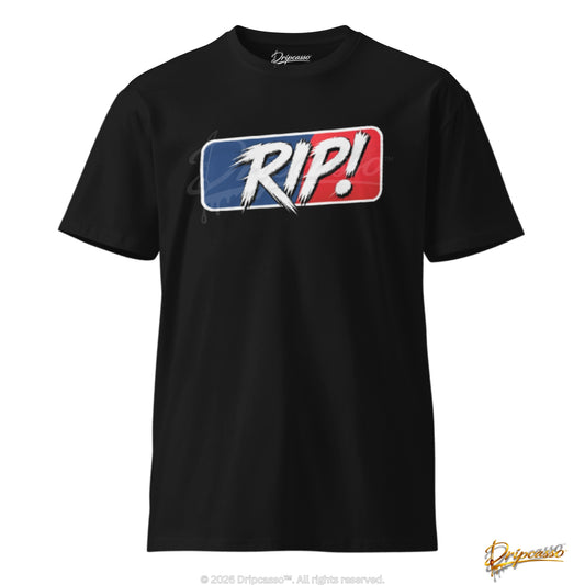 RIP! Sports Card Collector Graphic Tee Back Print