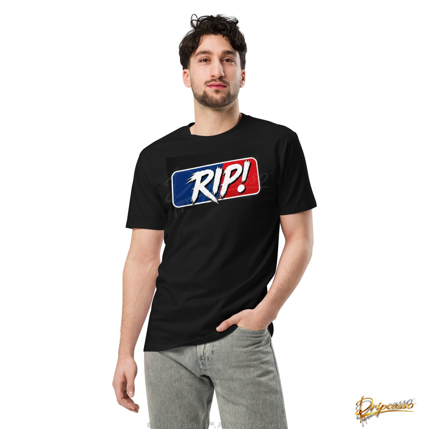 RIP! Sports Card Collector Graphic Tee Back Print