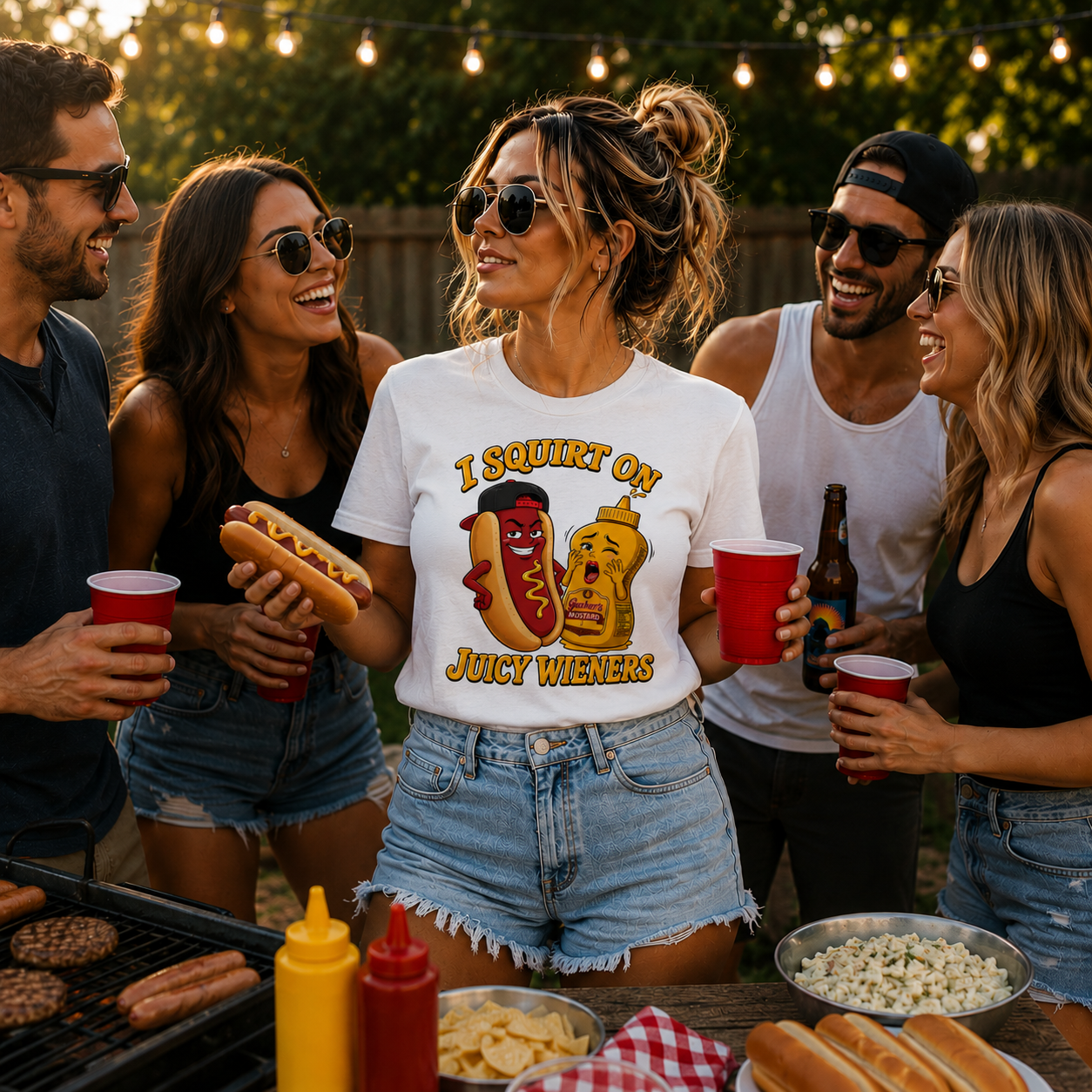 I Squirt On Juicy Wieners Graphic Tee
