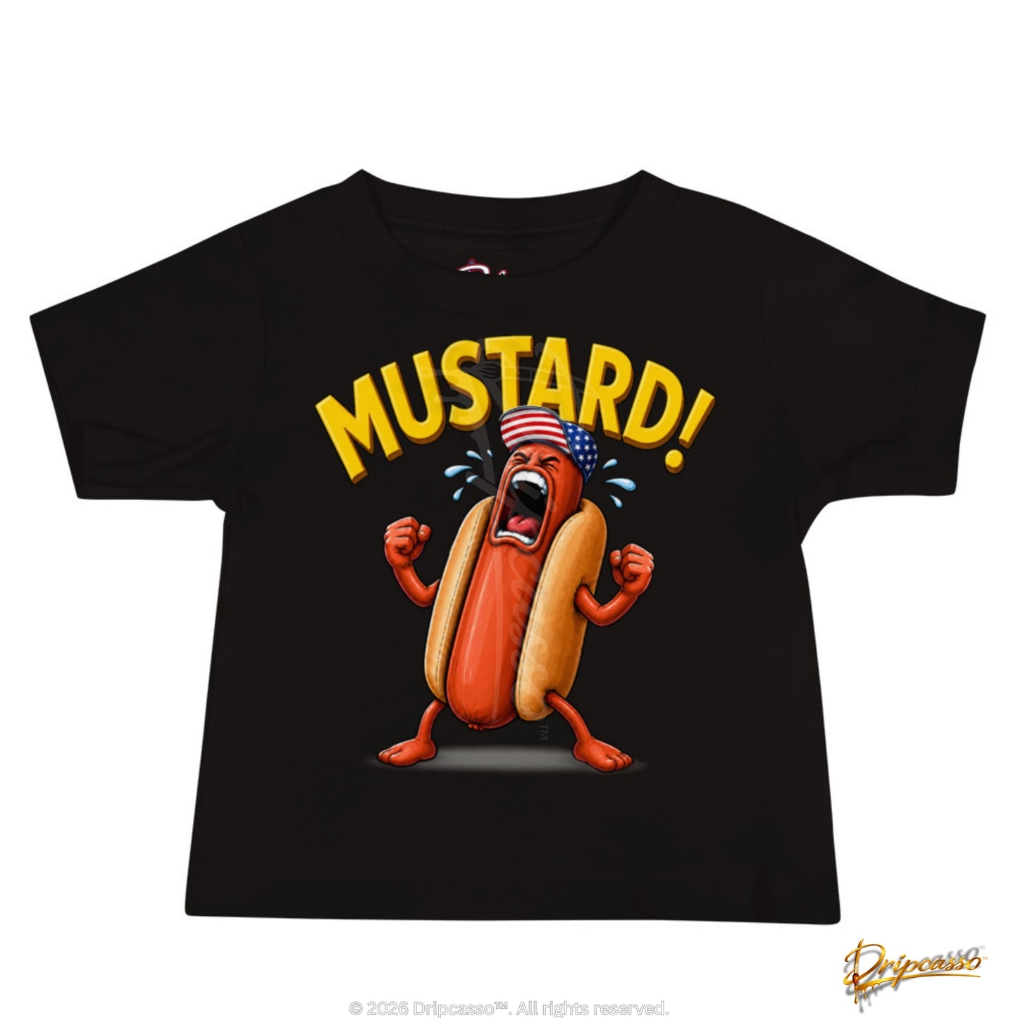 Hangry Patriotic Hot Dog Baby Graphic Tee
