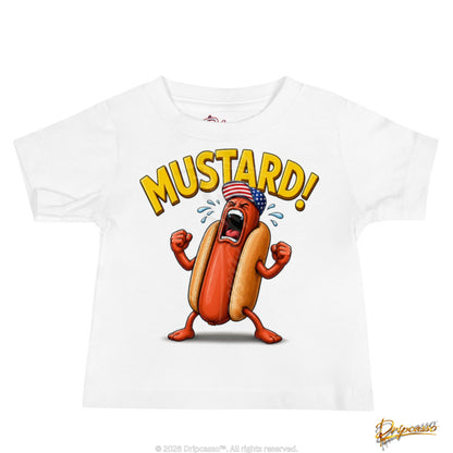 Hangry Patriotic Hot Dog Baby Graphic Tee