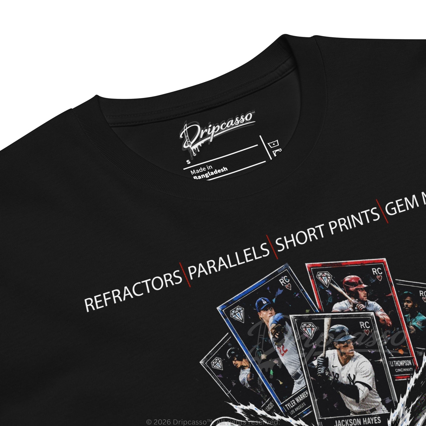 RIP! Sports Card Collector Graphic Tee Front Print