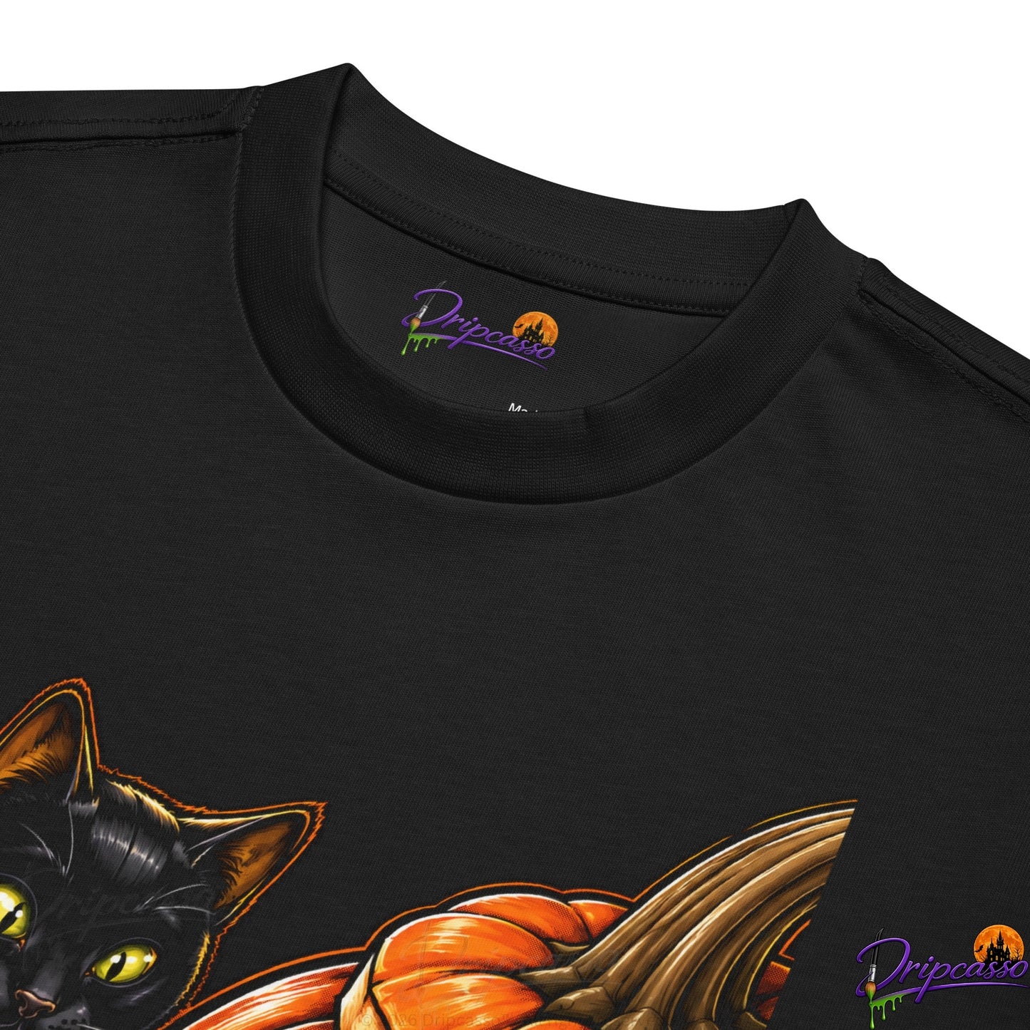 That First Hit of Pumpkin Spice Premium Graphic Men's Oversized Box Tee — Front Print