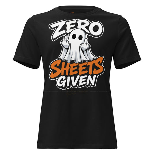 Zero Sheets Given Women's Graphic Tee