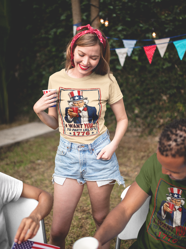 I Want You To Party Like It's 1776 | America's 250th Anniversary Tee