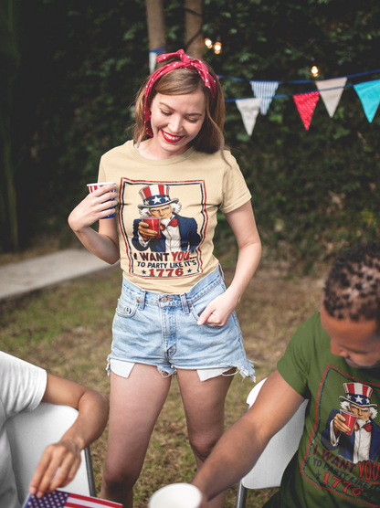 I Want You To Party Like It's 1776 | America's 250th Anniversary Tee