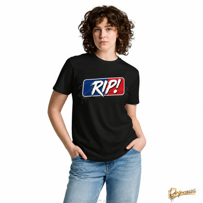 RIP! Sports Card Collector Graphic Tee Back Print