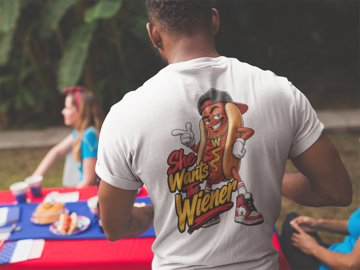 She Wants the Wiener Graphic Tee